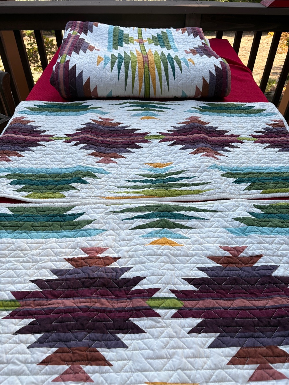 Pendleton Southwest Falcon Cove King Quilt Bedspread & 2 Pillowshams